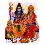 Lord Shiva and his family